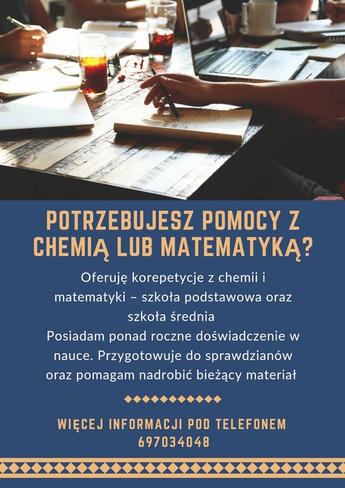 Korepetycje chemia i matematyka