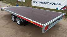 TEMARED Laweta CARPLATFORM 405x215cm spawana przyczepa dmc 3,5T  Platforma uniwersalna 400x200 z najazdami i demotowanle 2700kg