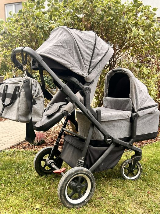 Thule Sleek modulowy wozek 1 lub 2 dzieci + gondola + spacerowka