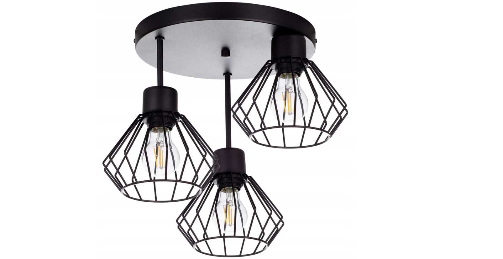 Lampa Wisząca Sufitowa Żyrandol Brylant Loft Drut