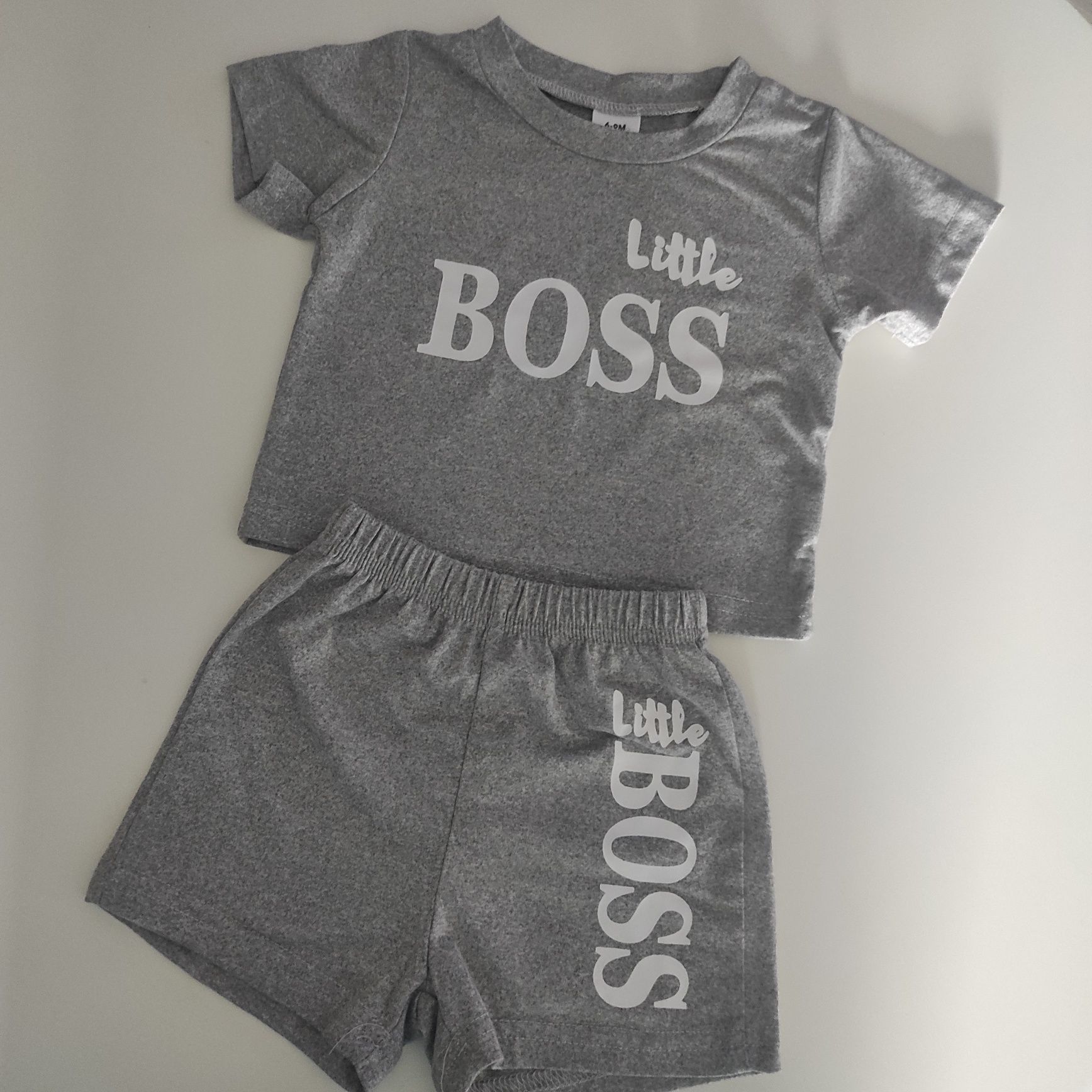 Komplet bluzka i spodenki 74 little boss nowe