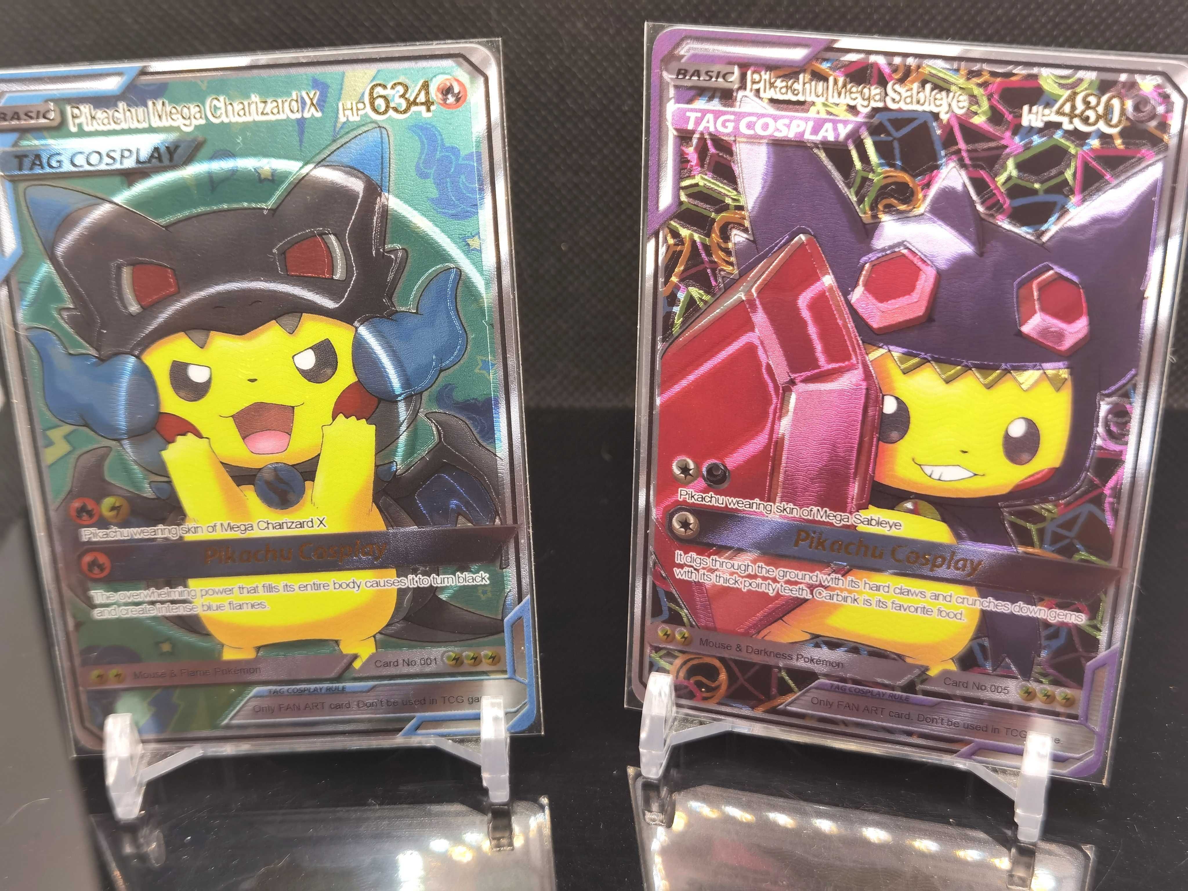 Cartas Pikachu Cosplay Customizadas