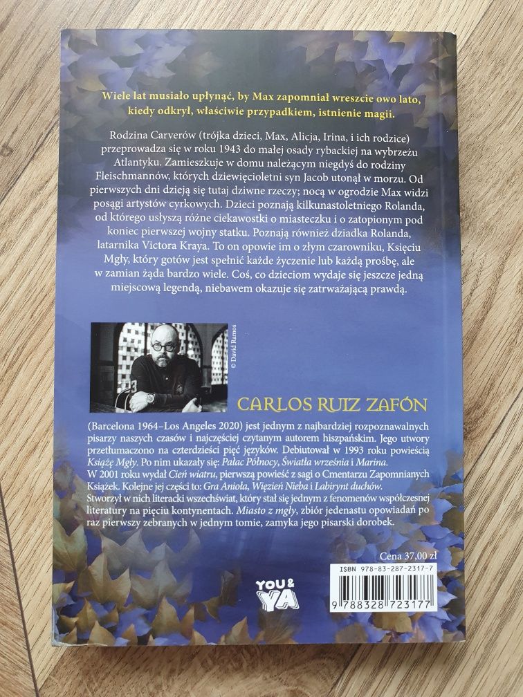 Książka Carlos Ruiz Zafon "Książę Mgły". Powieść. Nowa
