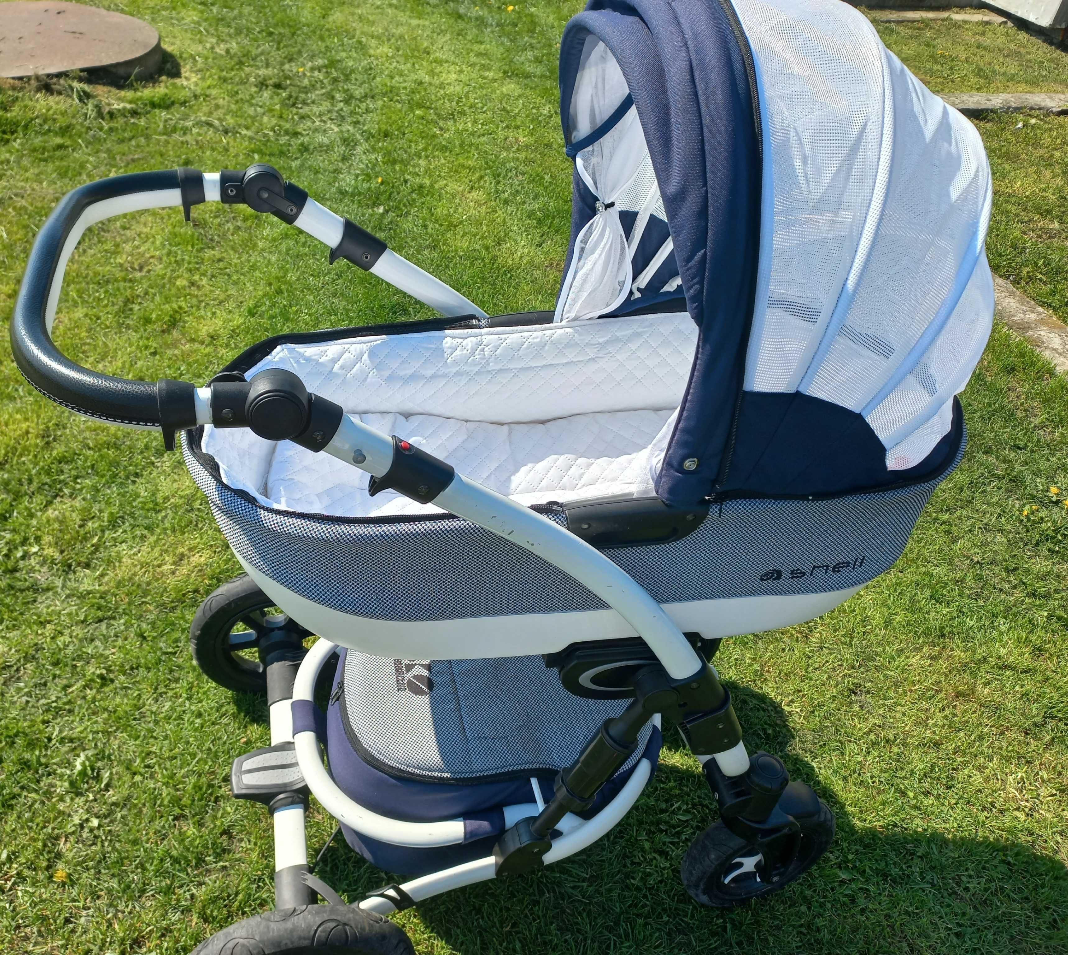 Wózek Baby Active Shell 3w1 + baza isofix