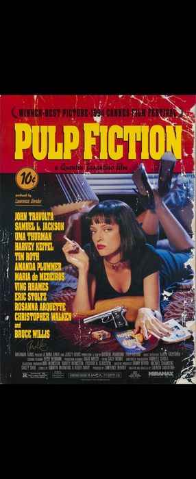 Plakaty: Matrix, Pulp Fiction, Django, Fight Club - 60x90 cm