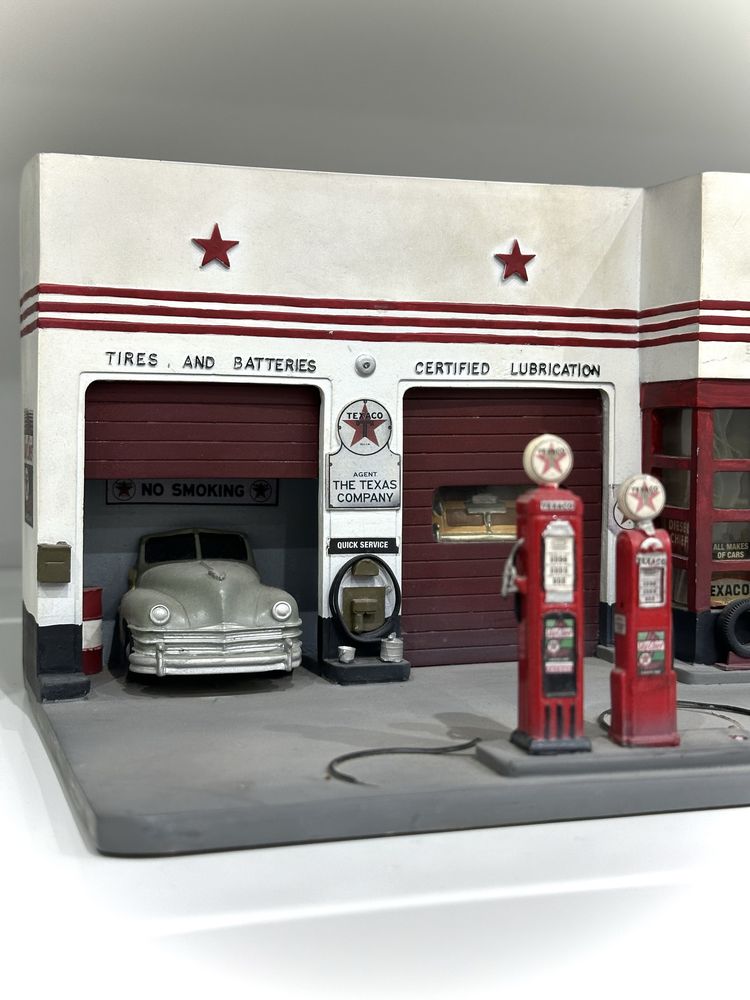 Diorama posto de combustivel Texaco