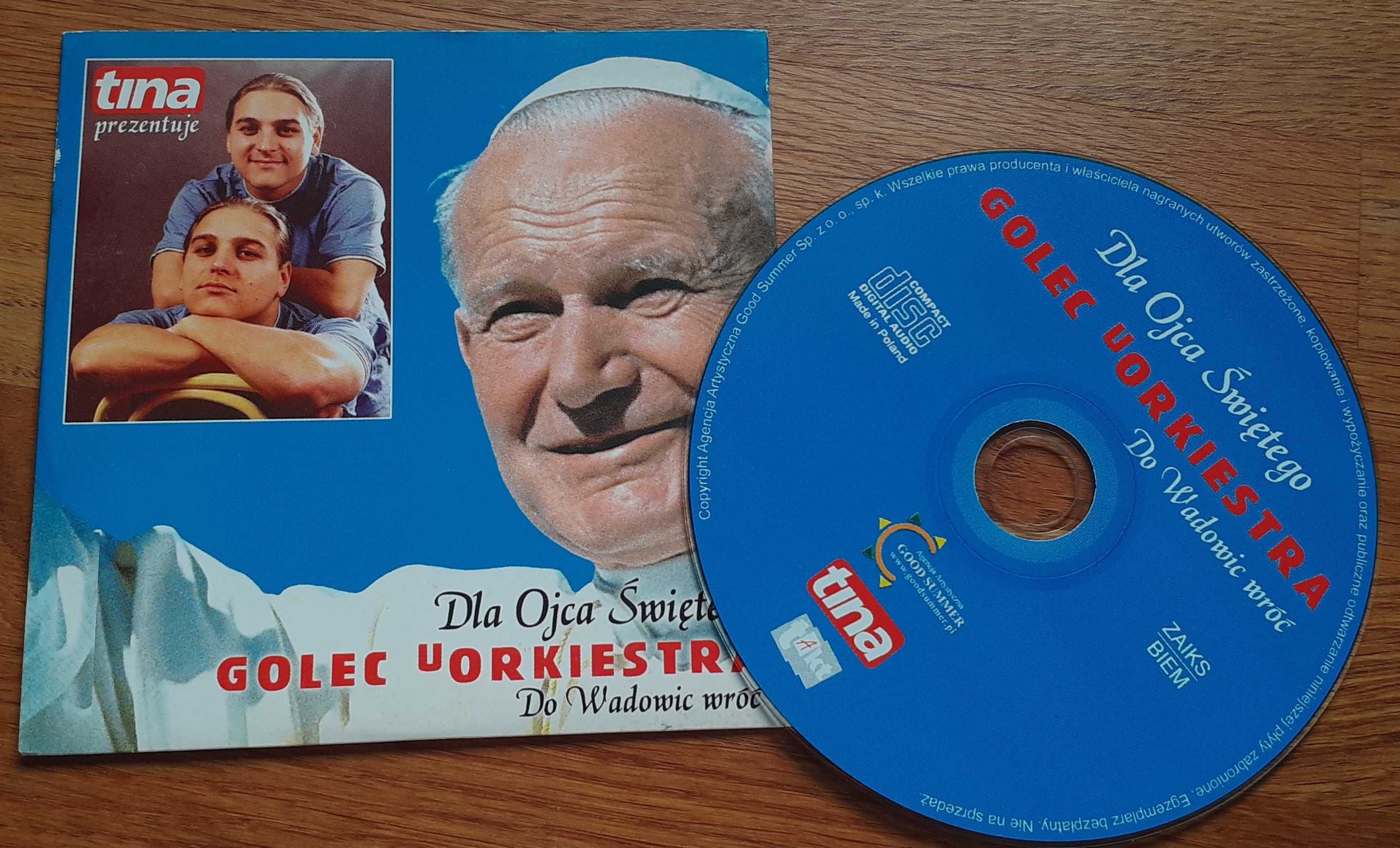 2 płyty CD Golec Orkiestra i Górale Dla Ojca Świętego Jna Pawła II