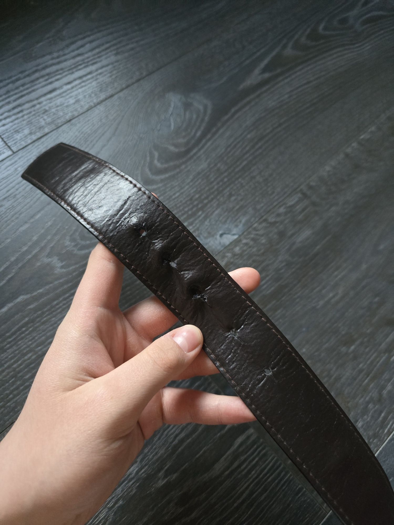 Гарний вінтажний ремінь еко Ecko Unltd з великою пряжкою Ecko belt sk8