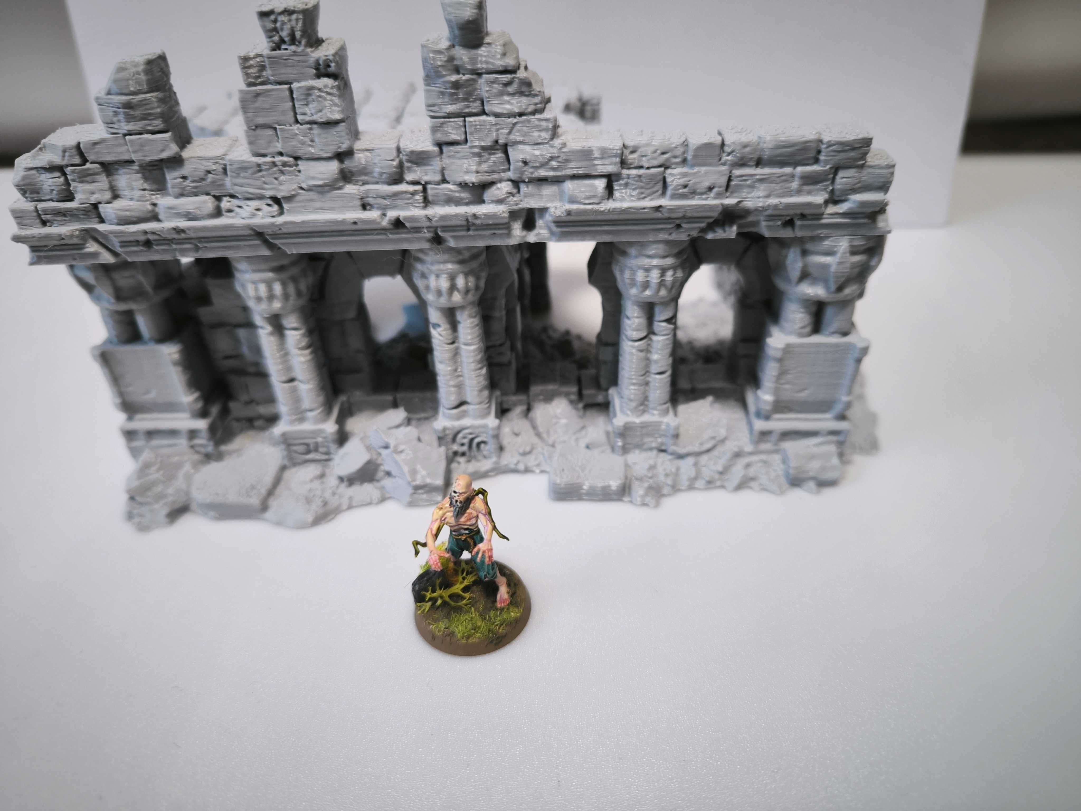 Duże ruiny 2 RPG Diorama Makieta (Zaginione Miasto)