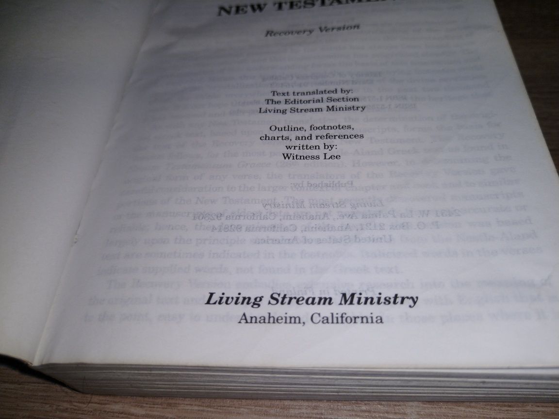 The New Testament-Recovery Version-English