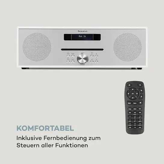 Стереосистема Auna Silver Star CD-DAB BT, радіо FM  10033126