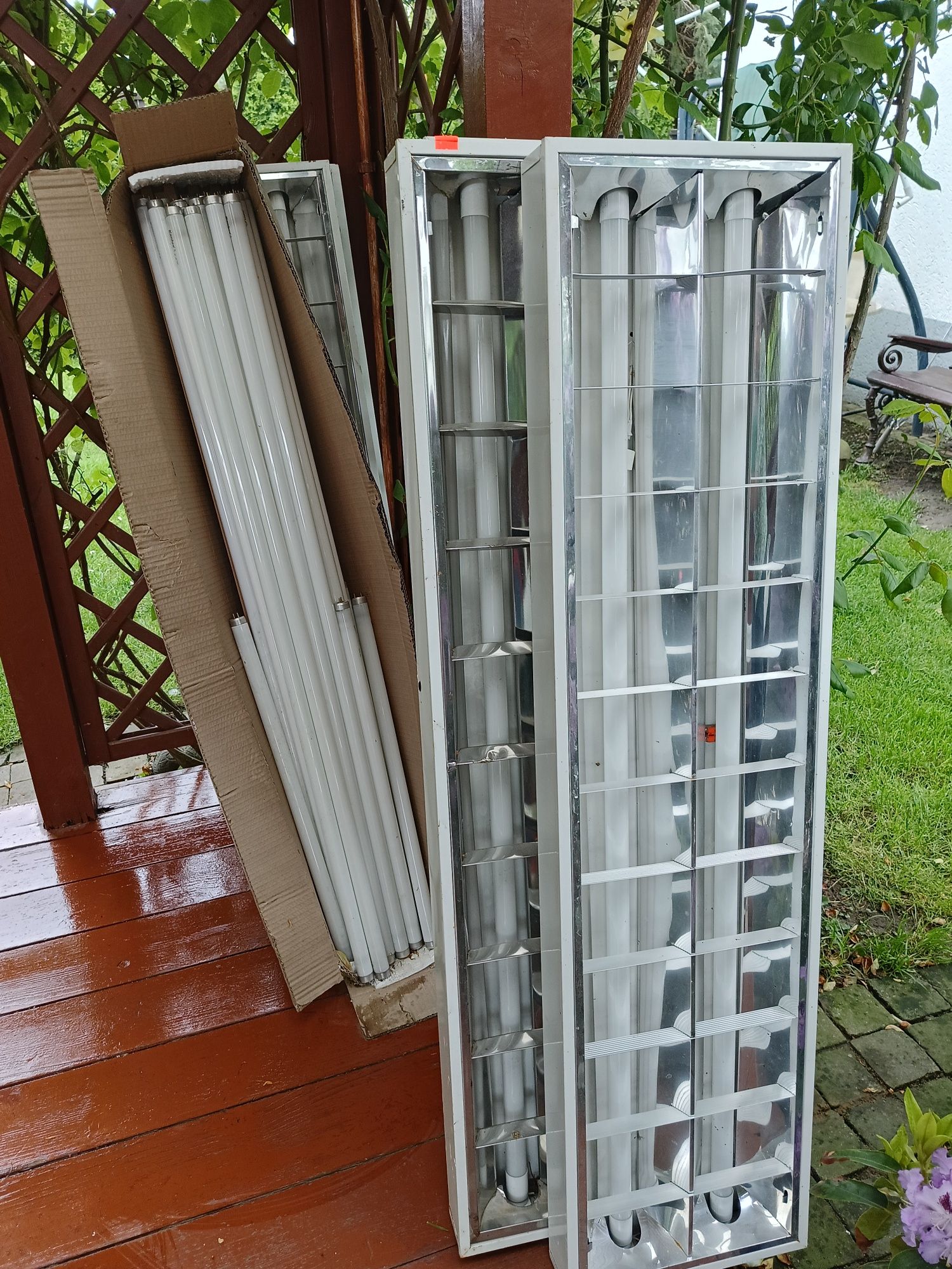 Lampy rastrowe prostokątne 5 szt