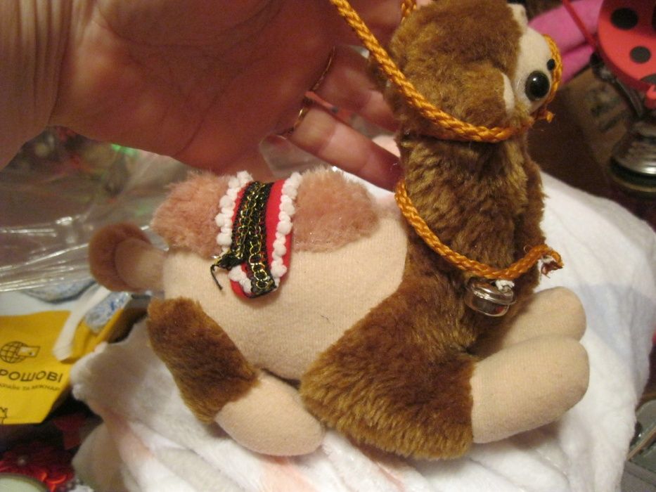 игрушка мягкая плюшевая верблюд gran canaria испания бубенчики