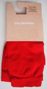 Calzedonia – Cienkie, czerwone legginsy – 8-10 lat – Nowe, z metką