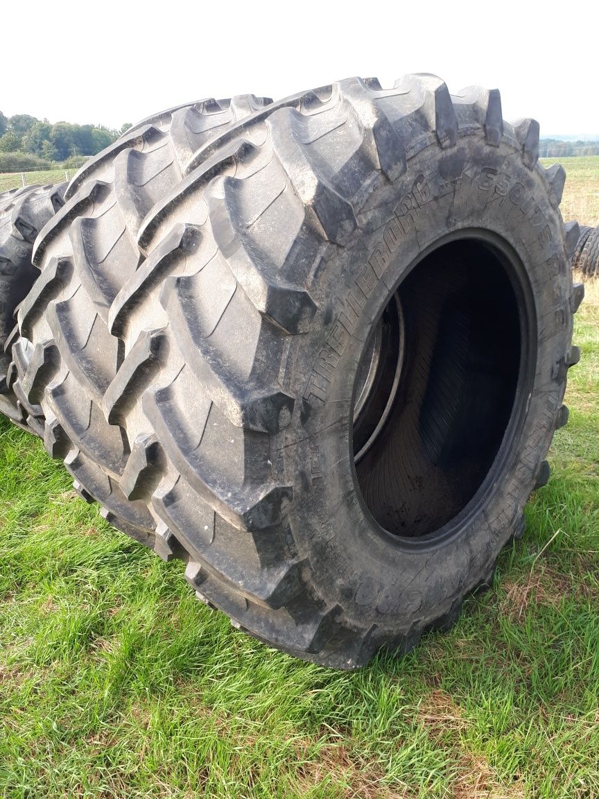 Opony jak Nowe wzmocnione 650/75 R - 38 TRELLEBORG TM900 PARA Młode