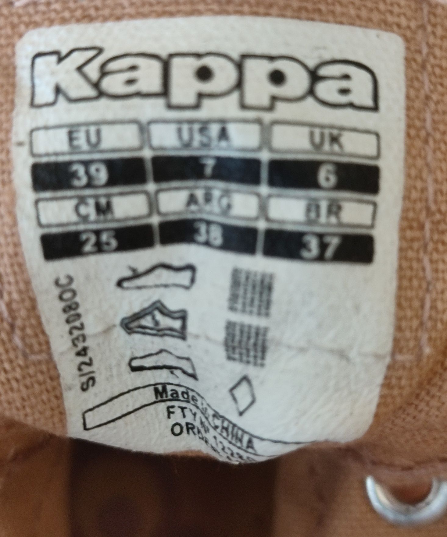Kappa. Damskie buty trampki. Rozmiar 39