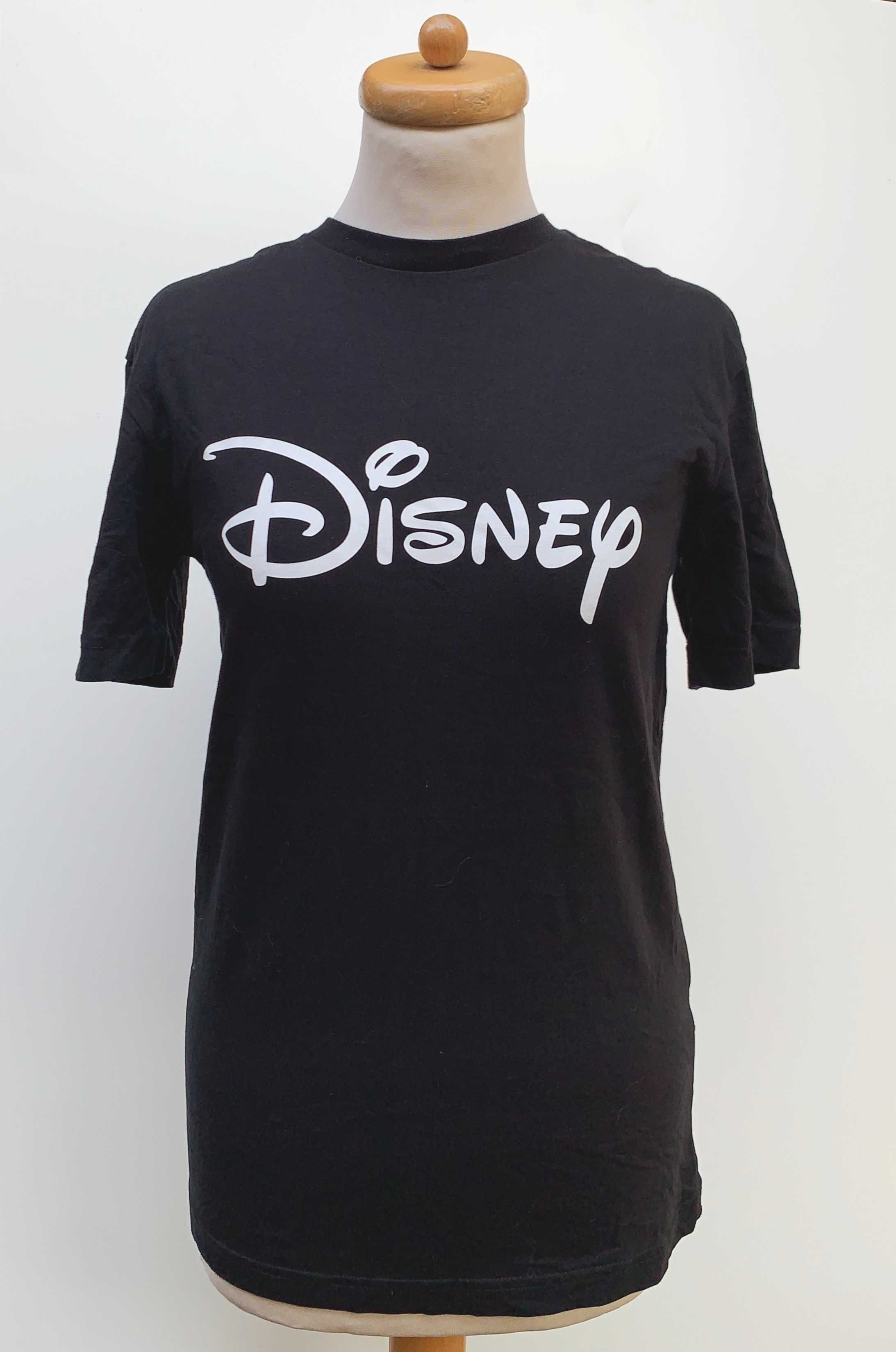 Bluzka Koszulka Disney H&M XS Regular Fit Czarna Męska