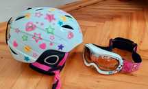 Kask narciarski Barbie wraz z goglami dla dziewczynki M