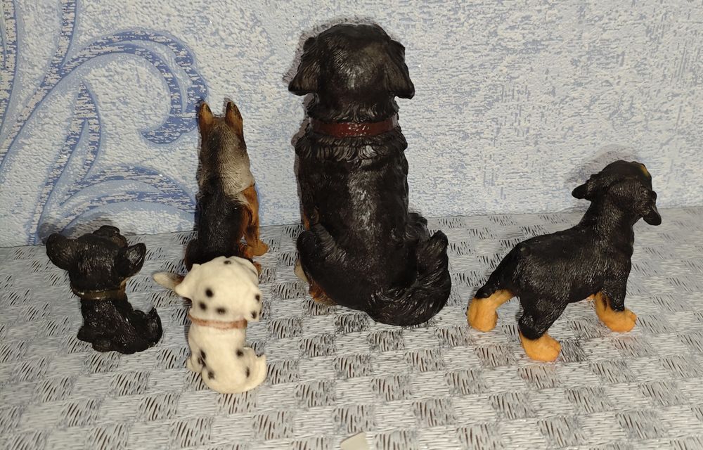 Фігурки породи собак керамічні 5 шт