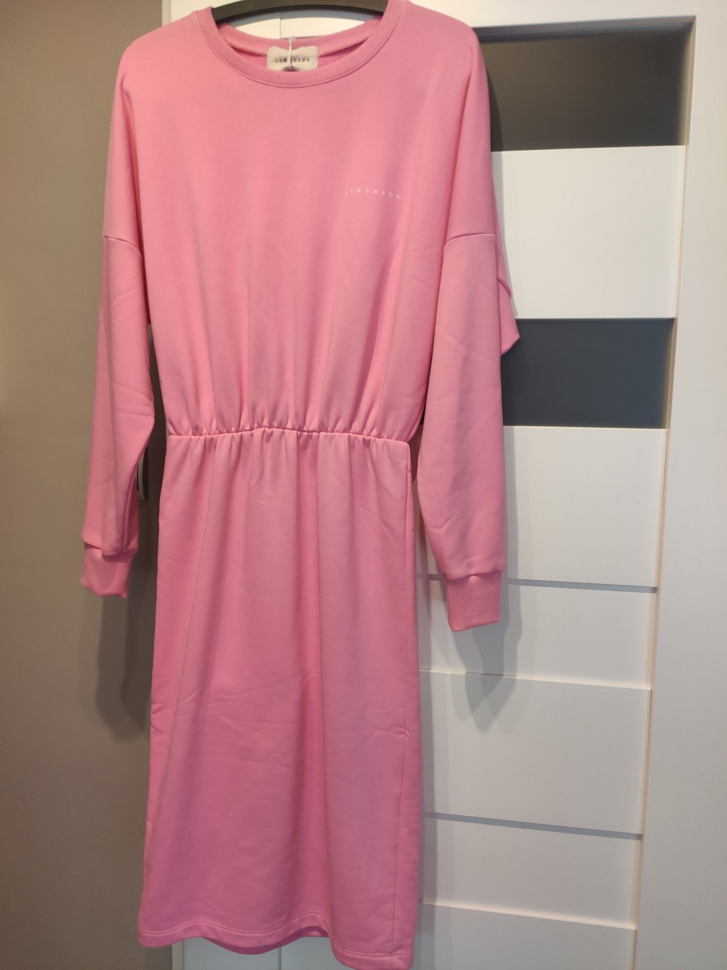 Sukienka dresowa ołówkowa Lemonada różowa rozmiar S / 36