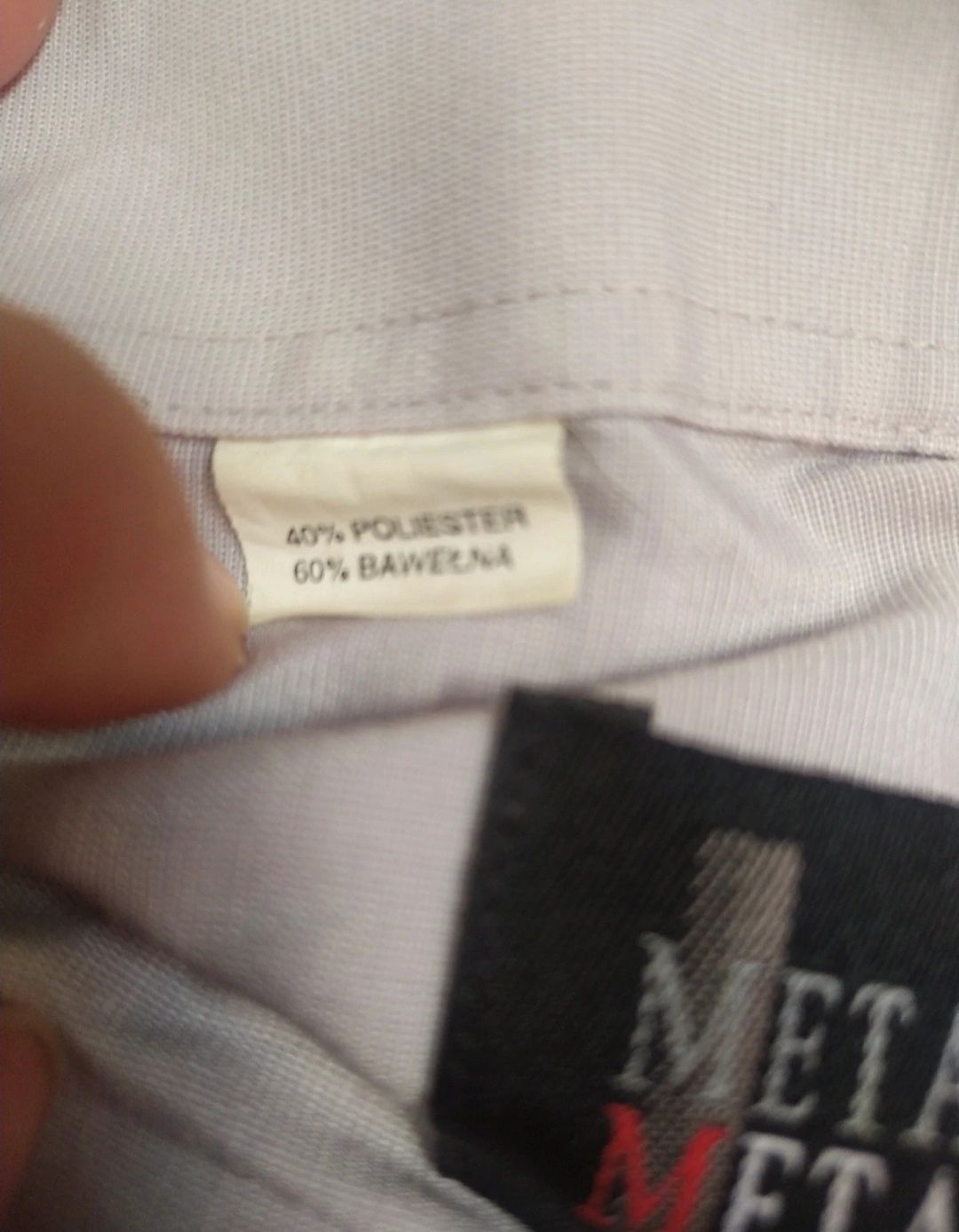 Szara koszula męska z krótkim rękawem r. 3XL XXL