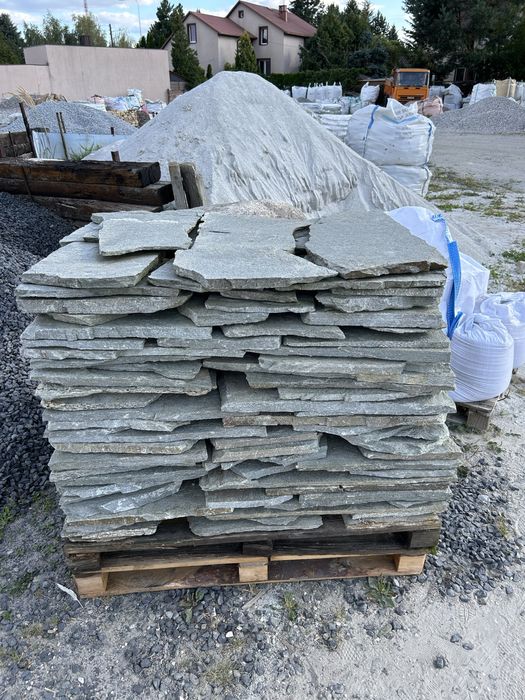 SZARY ŁUPEK Płyty Kamienne Kamień Okładzina Elewacja Akwarium Dzikówka