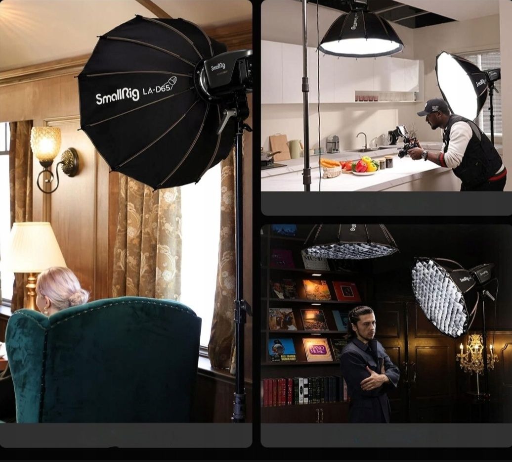 SMALLRIG Paraboliczny Softbox LA-D65 65cm Quick Release Softbox