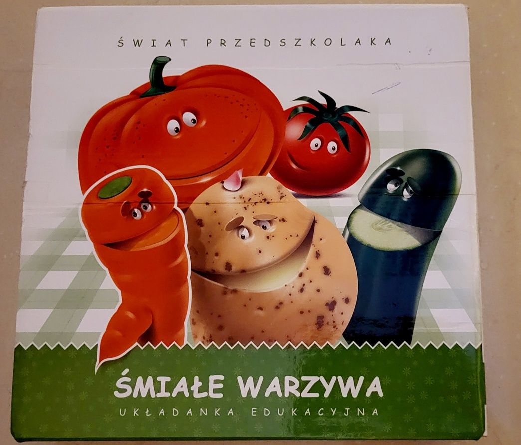 Jaqa Świat przedszkolaka śmiałe warzywa układanka edukacyjna 5+