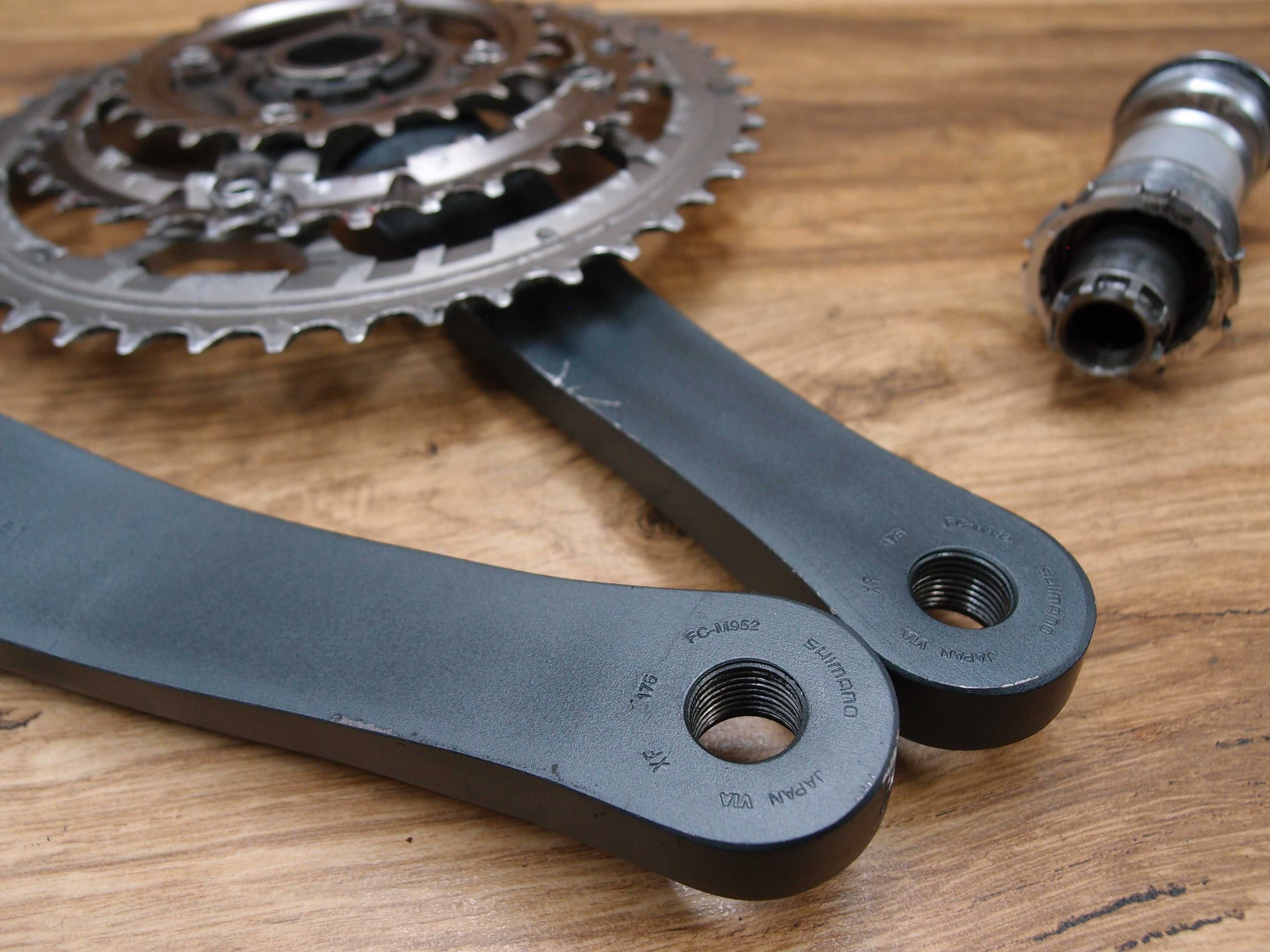 korba rowerowa Shimano XTR FC-M952 szarak MTB + wkład suportu BB-M952
