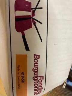 Original fondue bourguignonne 419-58 made in switzerland