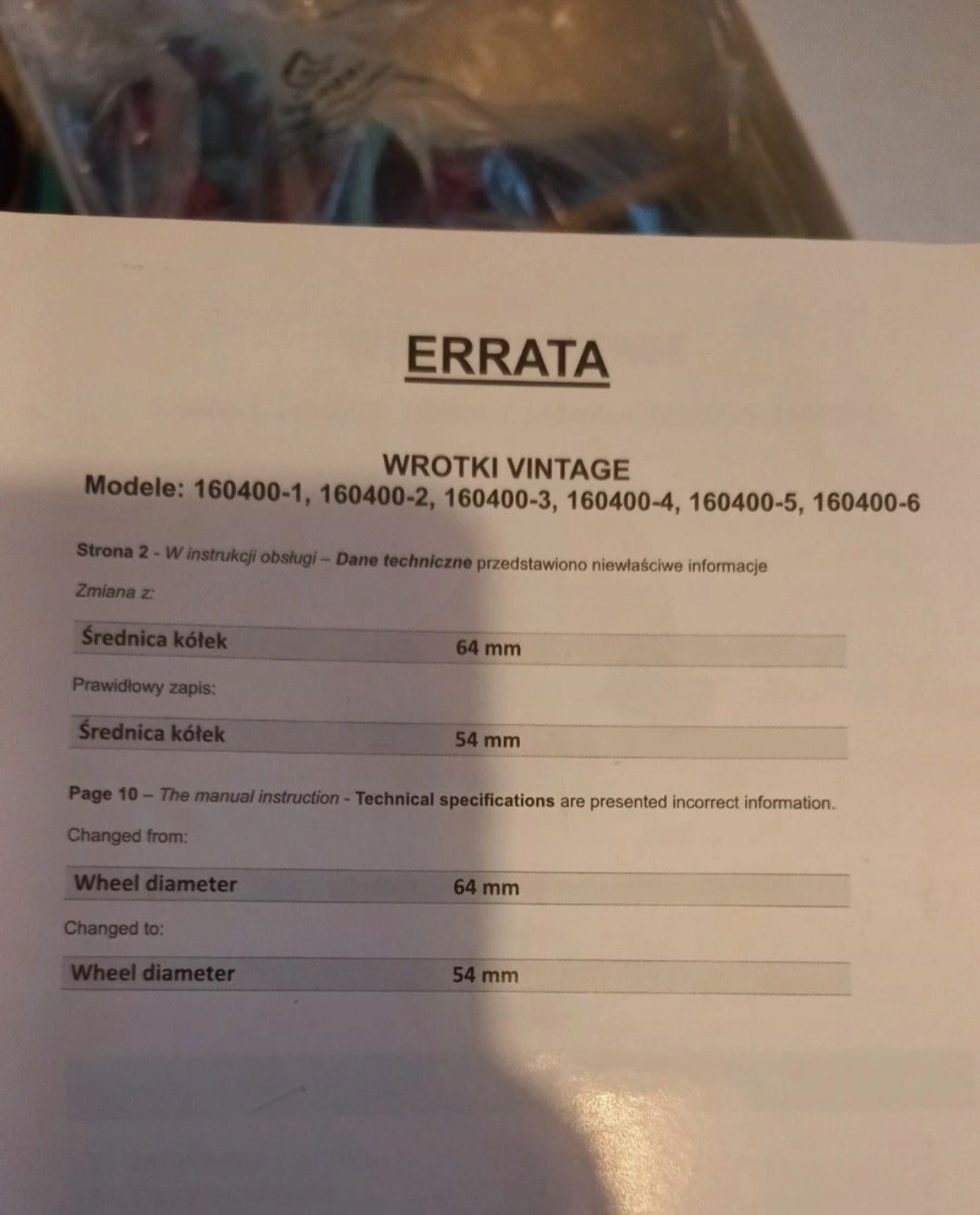Wrotki  39 NOWE!