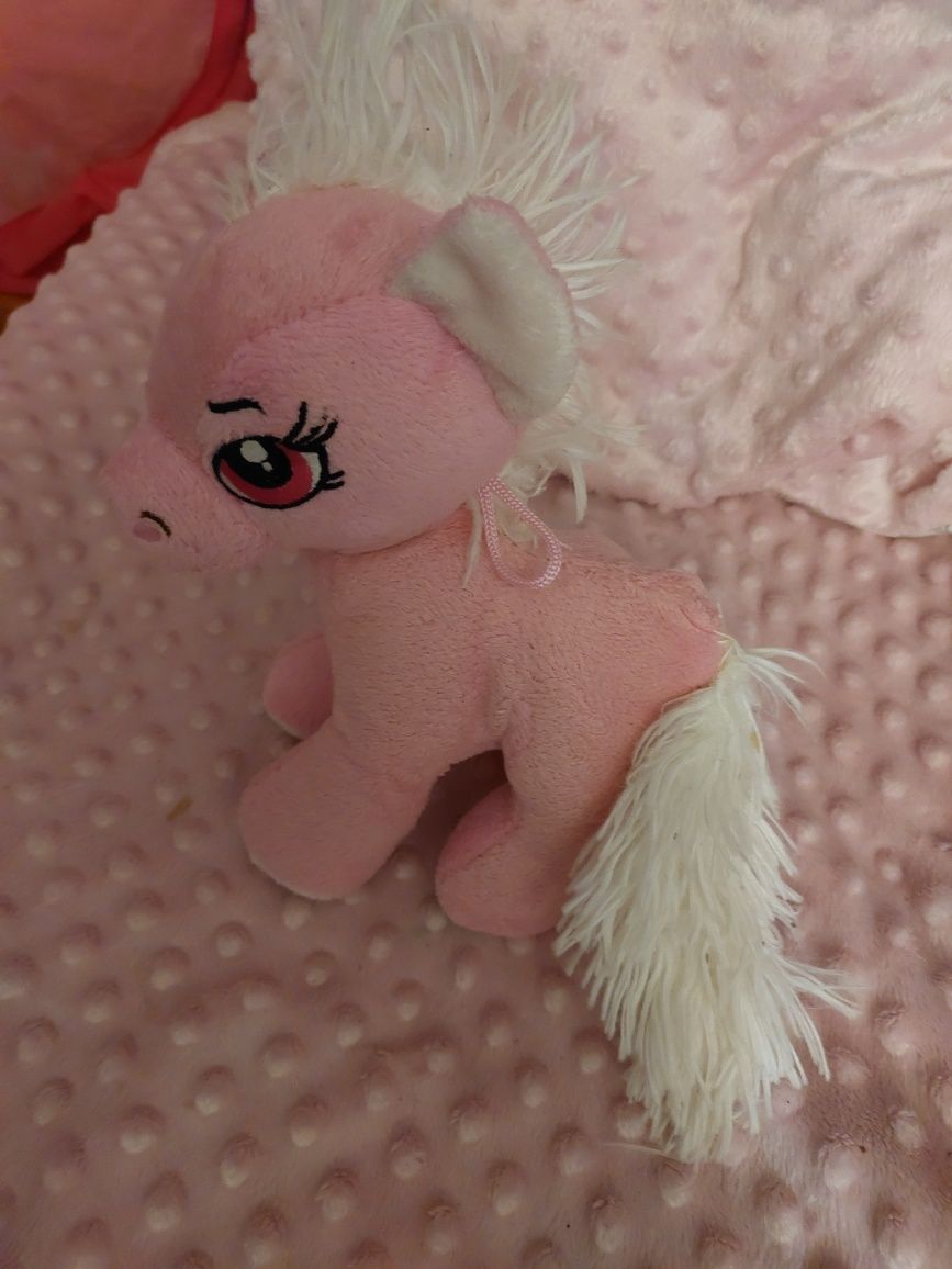 Różowy kucyk deef konik maskotka pluszak przytulanka zabawka