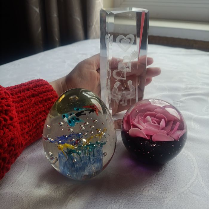 Прес-пап'є з муранського скла 3 види ручна робота Папье Підсвічник