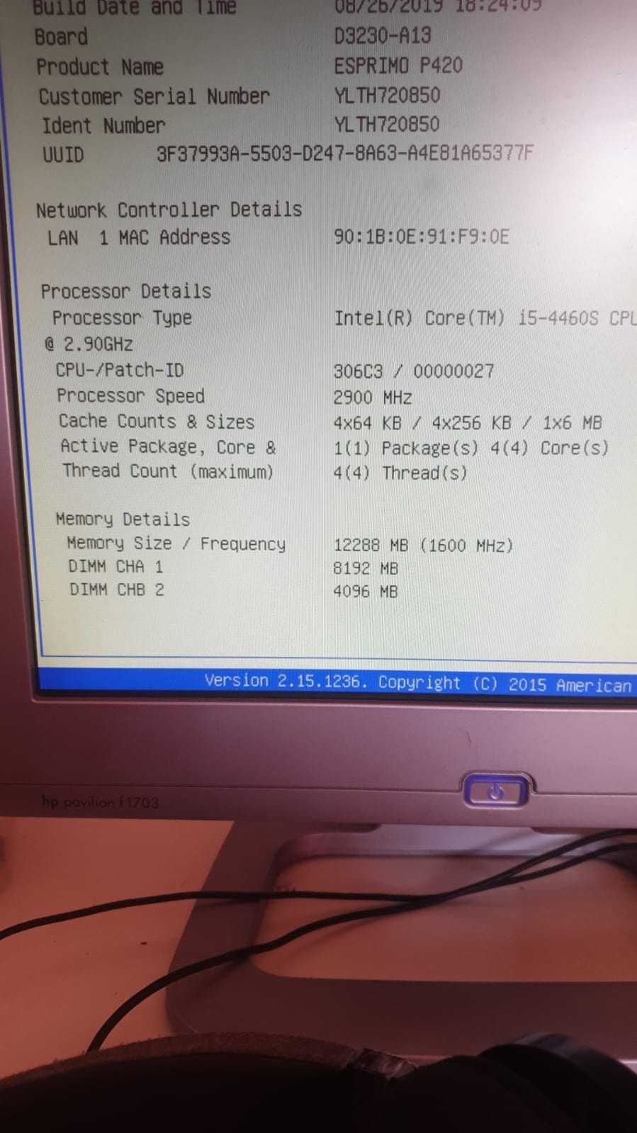 PC Desktop I5 12GB GT320