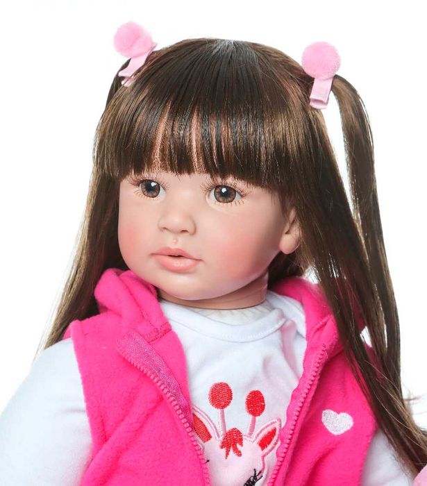 Лялька Реборн (Reborn Doll) М'яконабивна Дівчинка 60 см