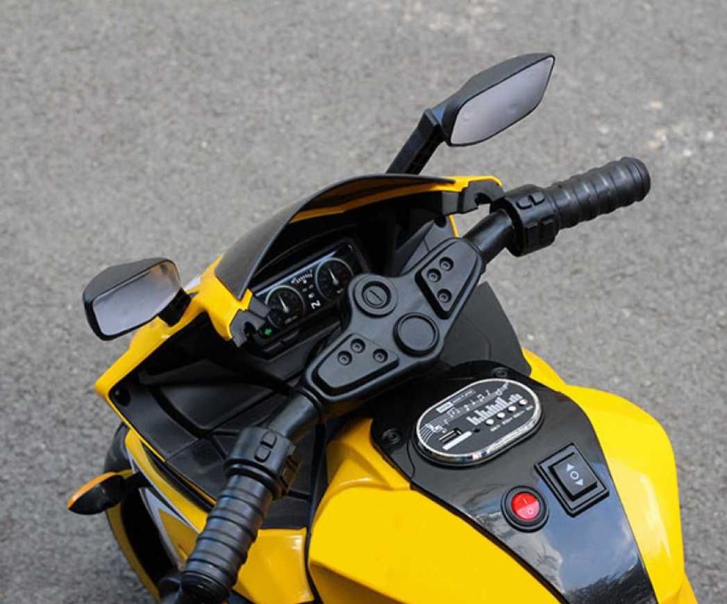 Дитячий електромотоцикл SPOKO 518. Червоний, синій, жовтий, білий.