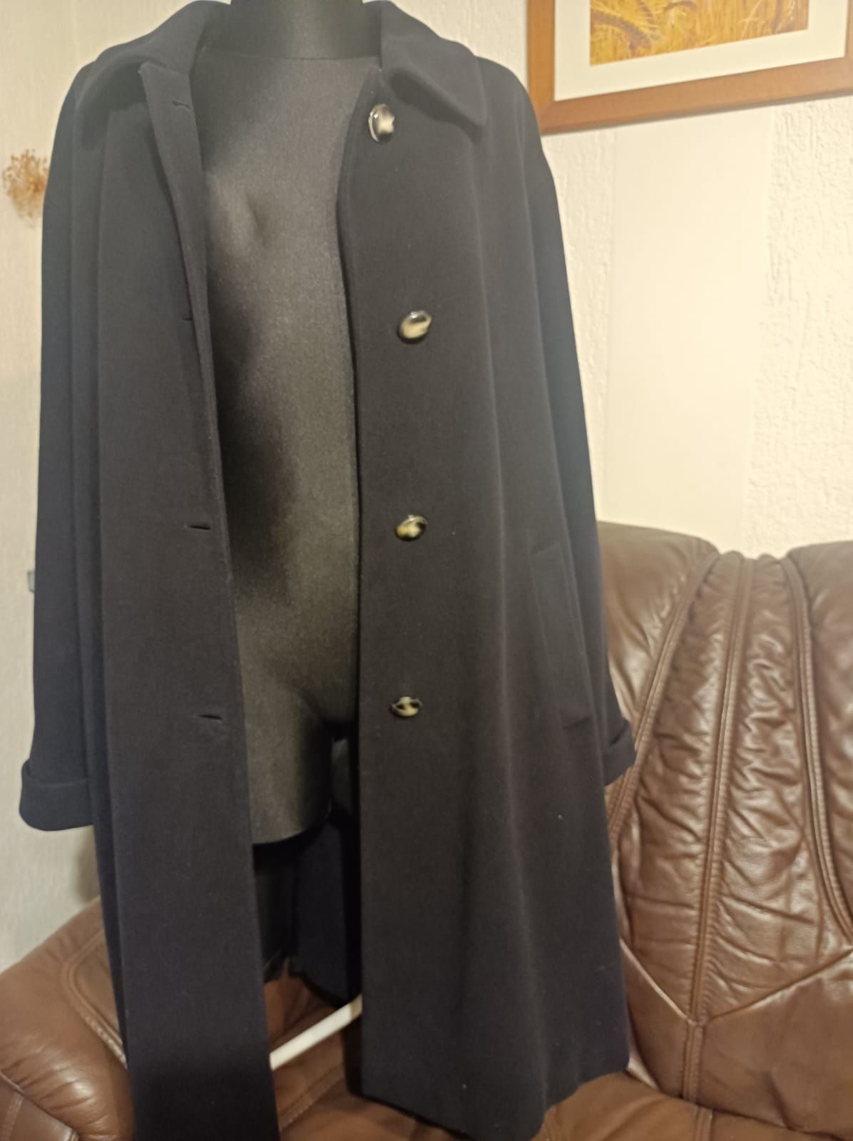 wełniany płaszcz wloski"Roberto Drighi"XL/XXL