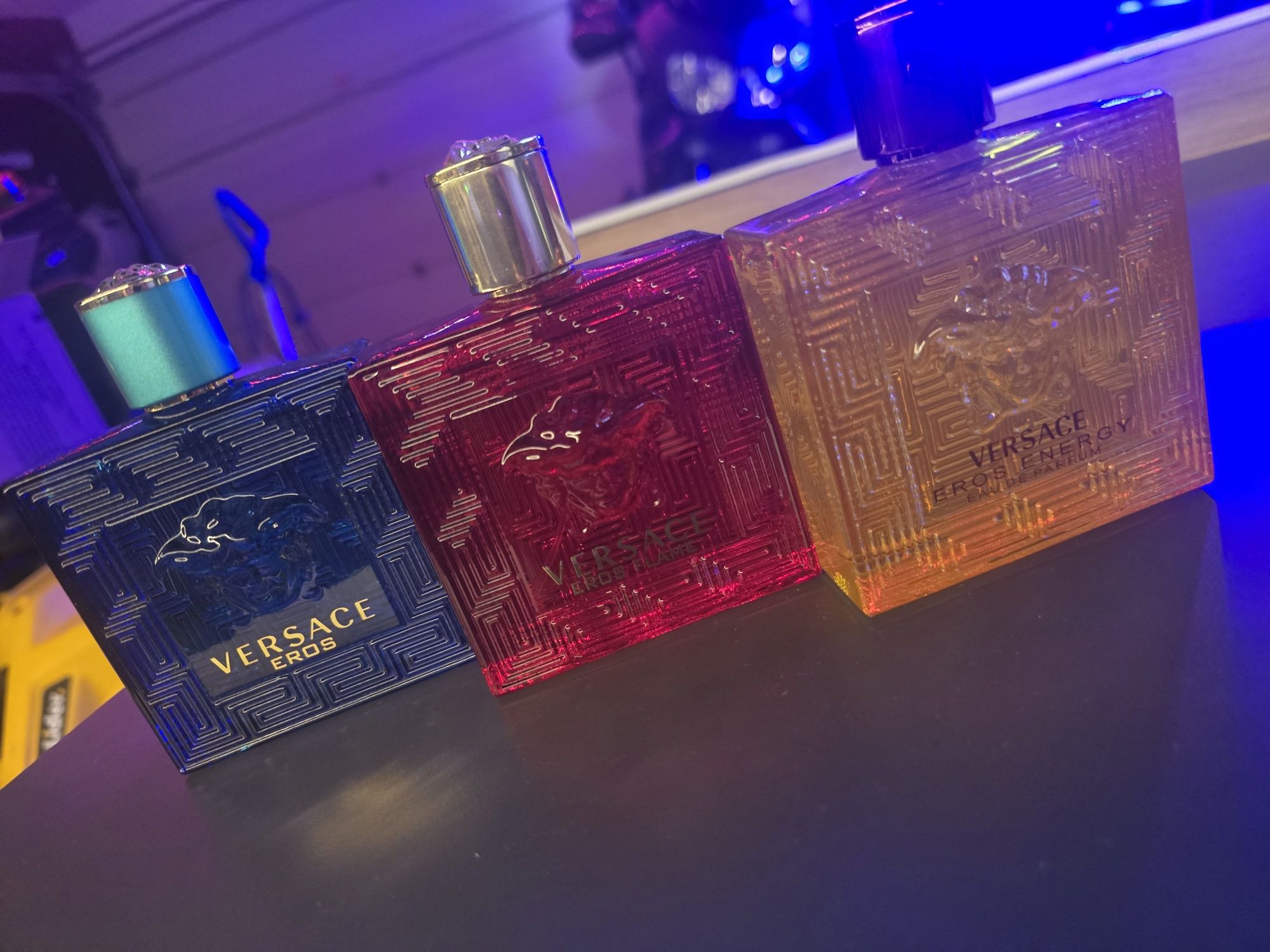 3szt Versace Eros, Flame, Energy 100ml x 3