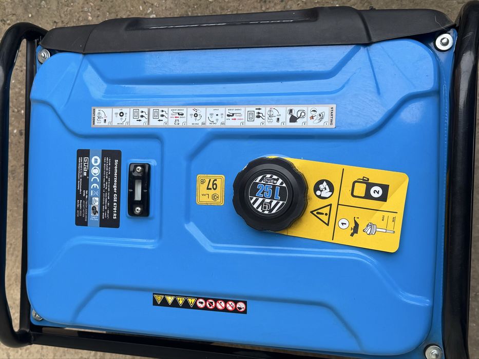 Бензогенератор 5.5 кВт Güde GSE 6701 RS — стан нового