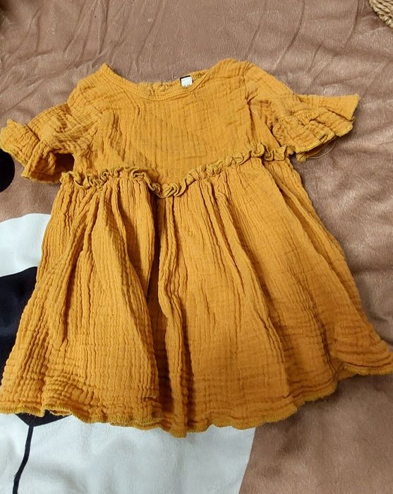 Sukienka Zara HM muslin boho paka