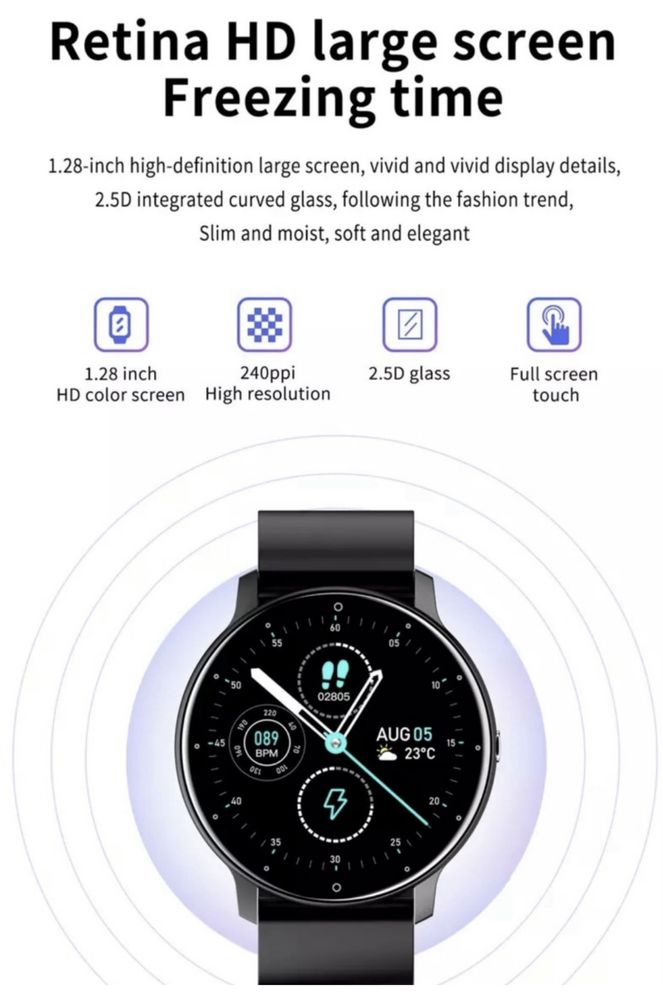 Смарт годинник Smart Watch LIGE Фітнес Трекер
