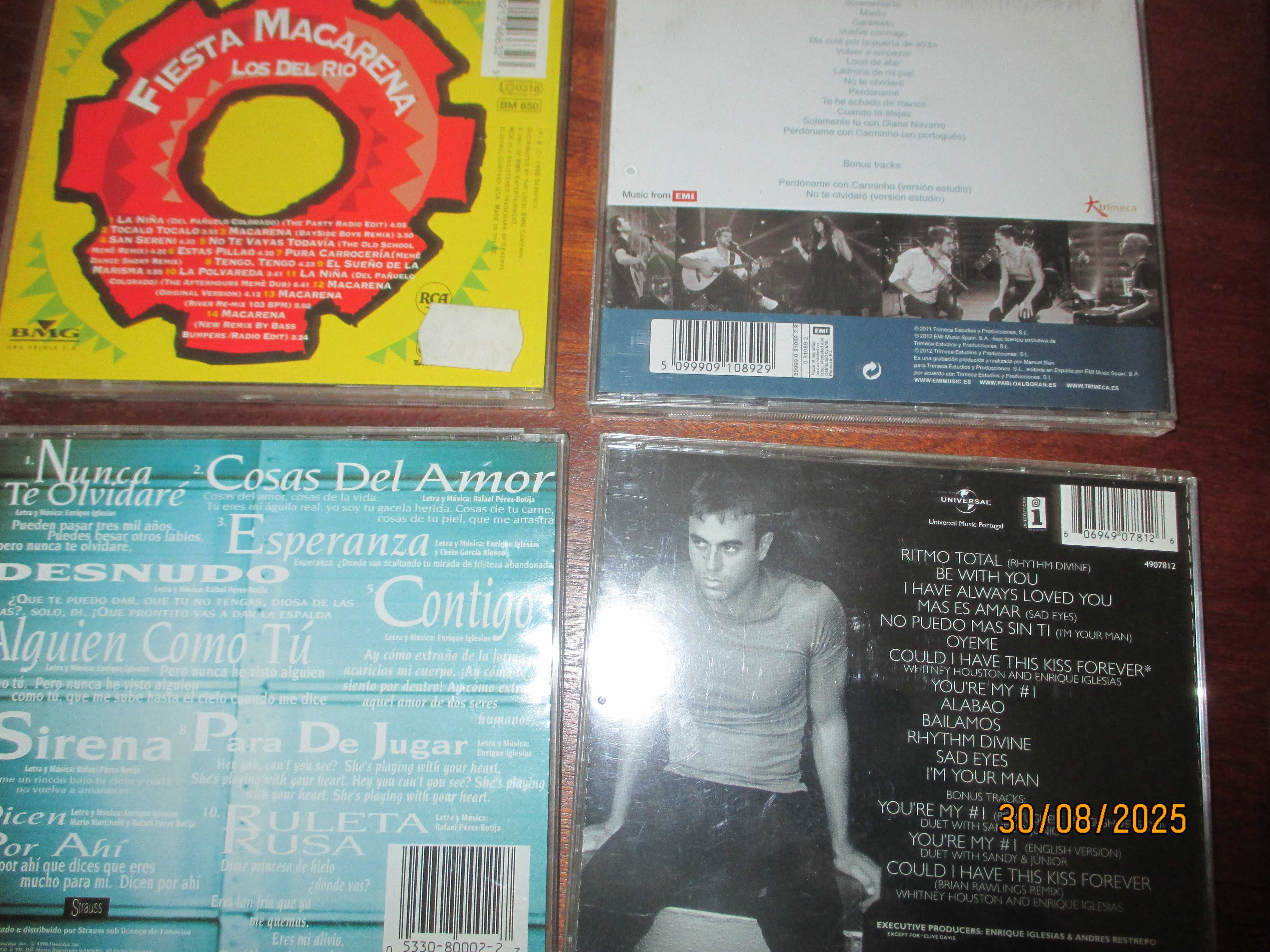 4 cd's - E. Iglesias, P. Alboran e Los del Rio
