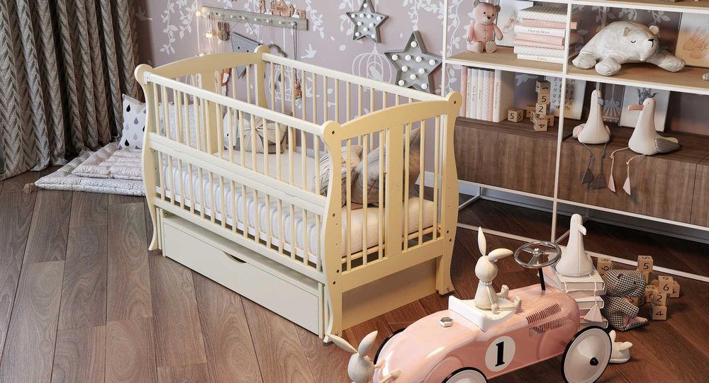 Ліжко для Немовлят ! Ліжечко Букове | Кроватка для новонароджених.