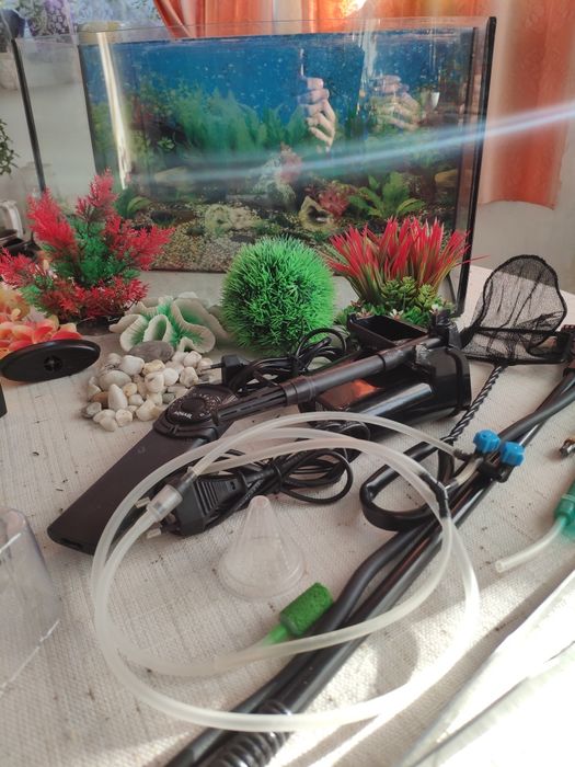 Аквариум 25л + полный комплект для содержания.