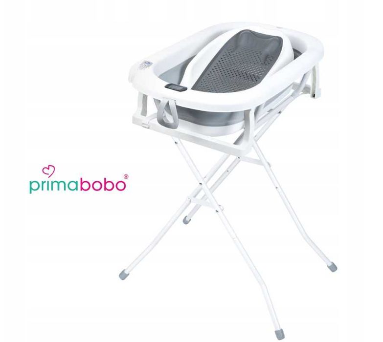 Wanienka składana MILO ze stojakiem, fotelikiem i termometrem