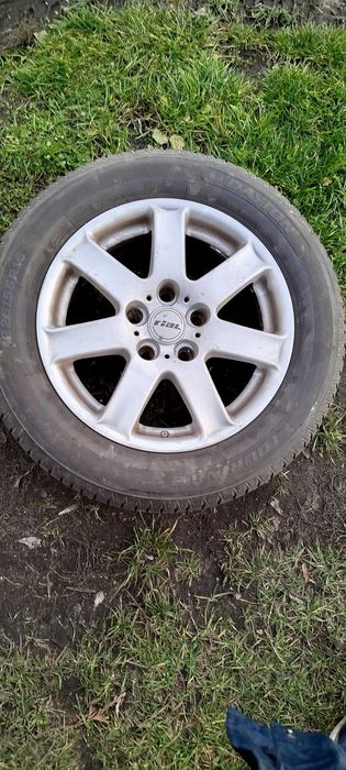 Koła z oponami na felgach Rial, 7J16, 5X120 z oponami letnimi