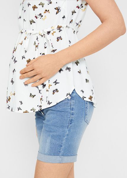 bonprix ciążowa bluzka ze wzorem motyle 38-40