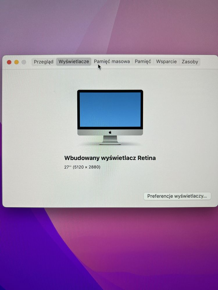 Apple iMac 27, i7 3.6GHz, Retina 5K