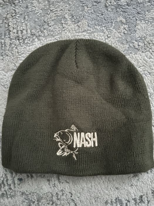 Nash Czapka jesienno-zimowa koloru zielonego - khaki.