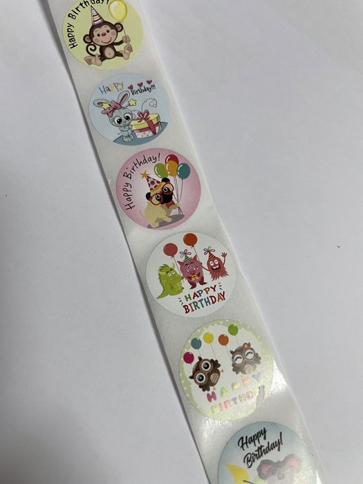 Autocolantes / Stickers em rolo para Festas / Negócio.